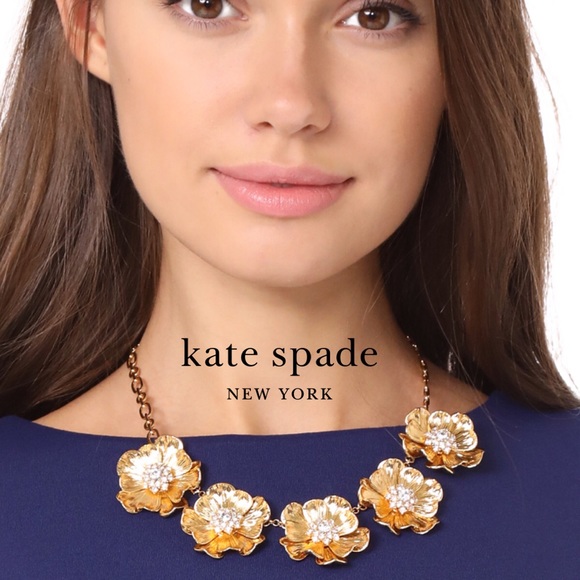RELISTING Kate Spade Precious Poppies Gold Necklace - Picture 9 of 9
